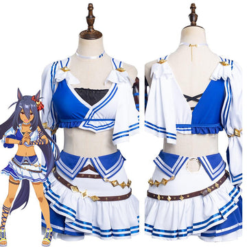 Anime Pretty Derby Hishi Cosplay Disfraz Halloween Falda Carnaval Traje